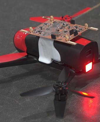 Drone outfitted with a PCB